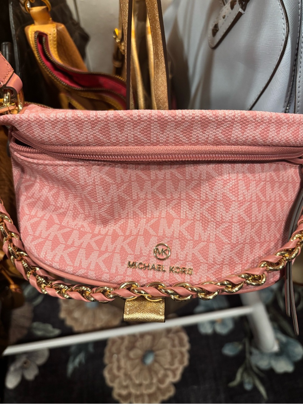 Michael Kors Pink Signature Logo Crossbody Bag ~ Fanny Pack  ~ Like New!